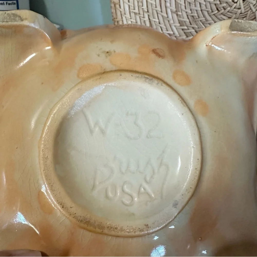 Vintage Brush W32 McCoy Cinderella Pumpkin Coach Ceramic Cookie Jar